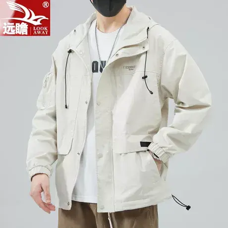远瞻外套男士春秋款2023新款户外登山衣服秋季美式工装男生夹克商品大图
