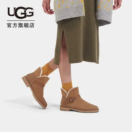 UGG2023冬季女士休闲舒适经典平底搭扣款迷你短靴雪地靴 1132993图片