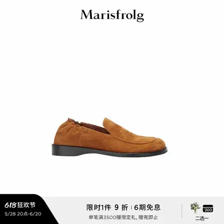 【灵感搭配】Marisfrolg玛丝菲尔2025春新款复古通勤大圆头乐福鞋图片