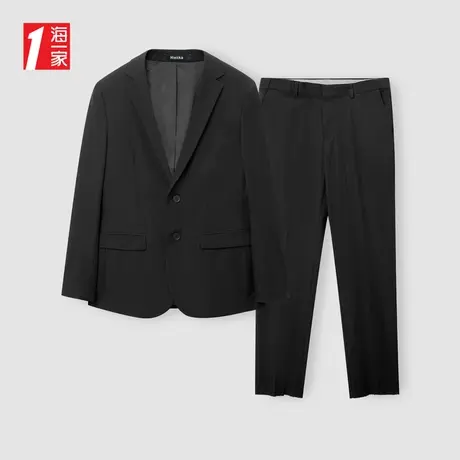 海一家商务正装西服两件套2024春季婚宴可穿男士礼服套装图片