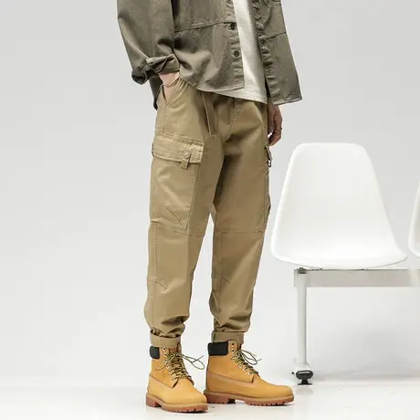 工装裤百搭裤子男款夏季多口袋男裤休闲裤潮牌男士高端裤子商品大图