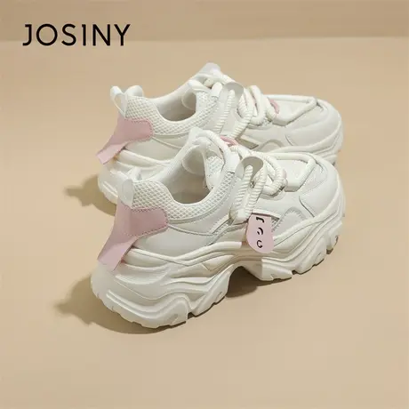 Josiny/卓诗尼老爹鞋2024新款春季爆款潮流显脚小厚底轻便运动鞋商品大图