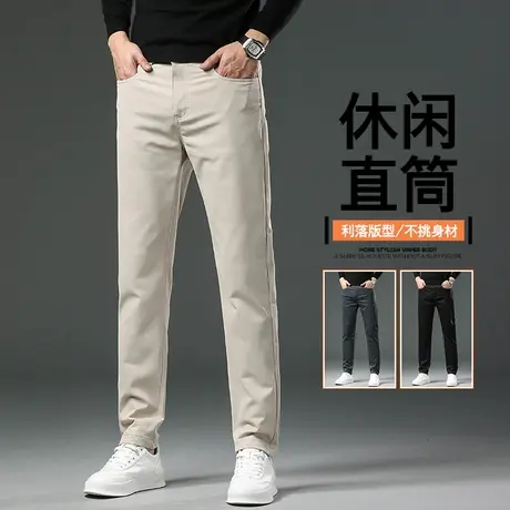 冬季男款保暖防寒休闲裤子秋冬款男装直筒正装西裤2023年新款男裤商品大图