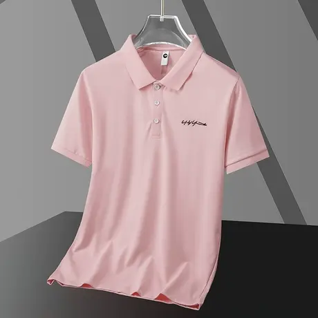 冰丝polo衫男士短袖翻领t恤2024新款夏季薄款有领商务半袖上衣服图片