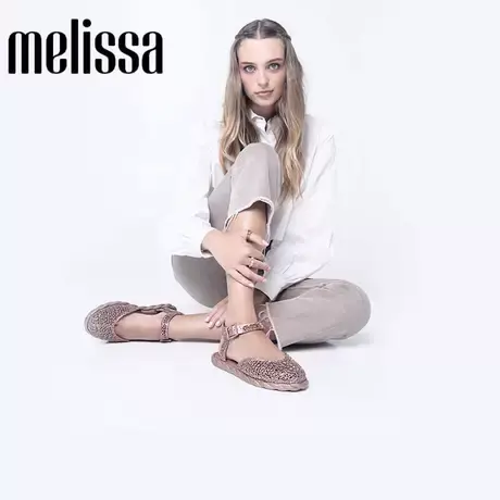 Melissa梅丽莎早秋新品女士休闲凉鞋平底复古编织渔夫鞋33900商品大图