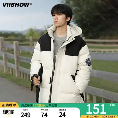 VIISHOW连帽棉服男冬季加厚保暖棉袄冲锋夹克潮牌宽松面包服外套商品大图