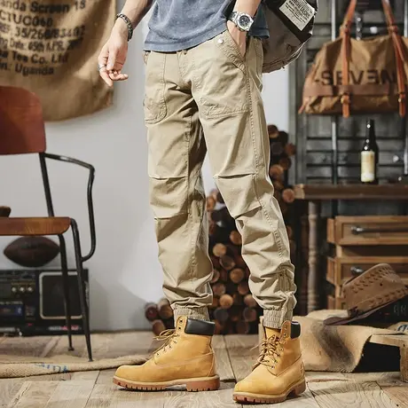 Modi Nick/摩帝尼克男士工装休闲裤多口袋宽松裤子男潮流百搭长裤商品大图