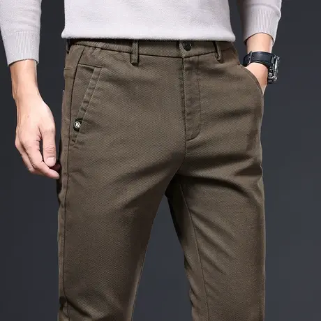 男装春季工装百搭西裤春秋款男士中年爸爸直筒休闲裤子春天西装裤商品大图