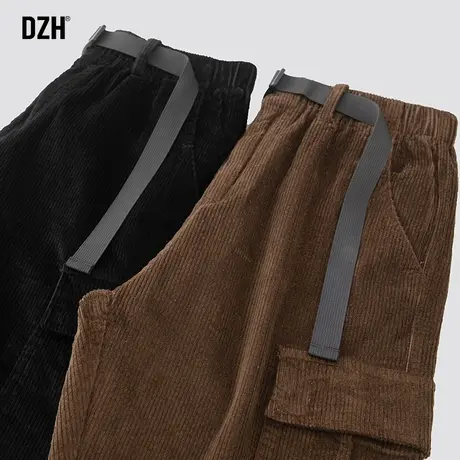 男士灯芯绒裤子男秋冬直筒休闲裤子男款宽松运动裤2023年新款长裤商品大图