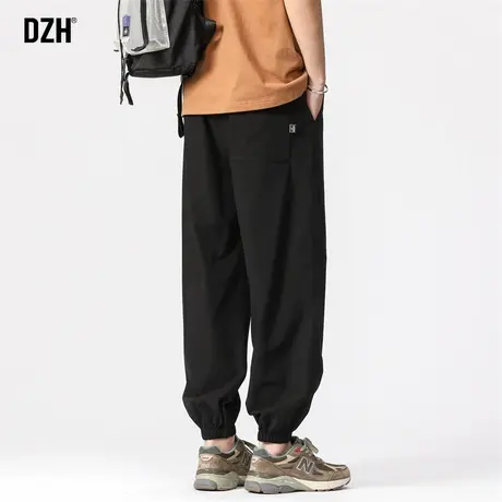 男士夏季薄款速干裤男款潮牌裤子男2023新款束脚裤休闲长裤哈伦裤商品大图