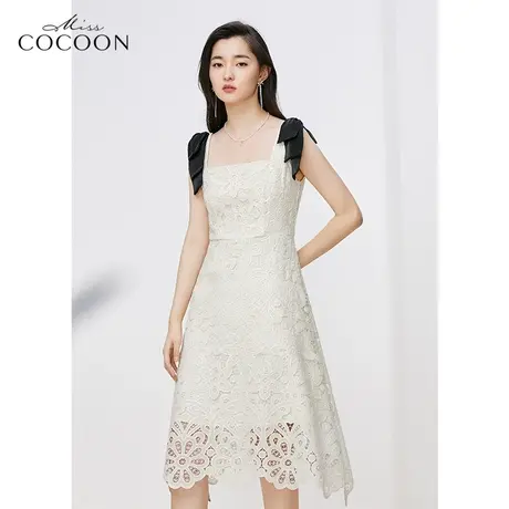 missCOCOON法式蕾丝礼服裙女2023夏新款高级感轻奢名媛气质连衣裙图片