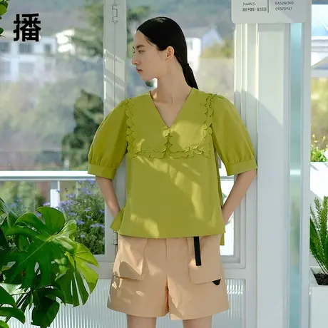 【呼呼专享】播双层大翻领上衣BDP2HD0007空想家商品大图