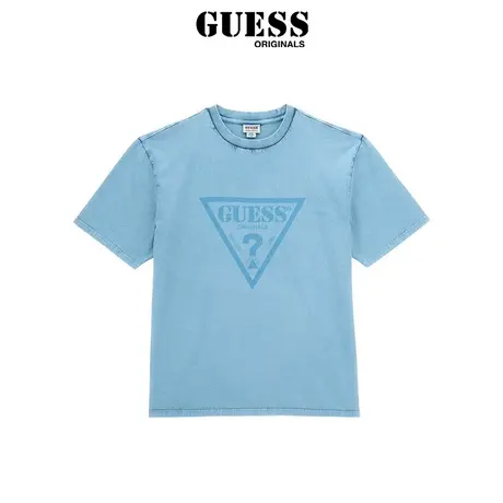 【38上新季】GUESS Originals 24年新款春男女同款 马卡龙纯色T恤图片