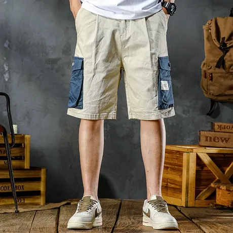 Modi Nick/摩帝尼克夏季薄款潮流男士五分裤宽松直筒潮牌休闲中裤商品大图