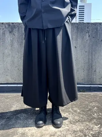 山本耀司暗黑风宽松阔腿裤男女小众设计款休闲裤裙裤潮oversized商品大图