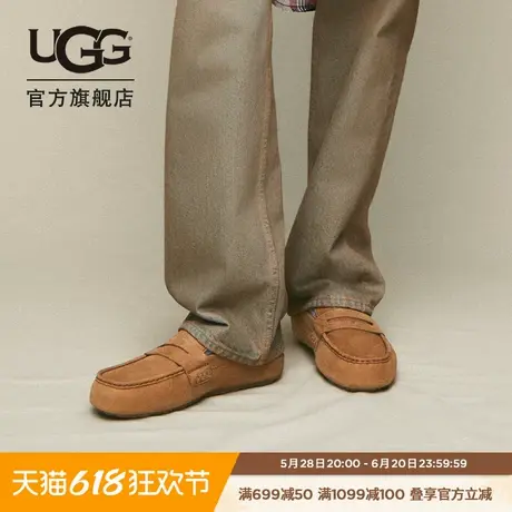 UGG春季男士时尚舒适纯色平底浅口简约休闲豆豆鞋乐福鞋 1166762商品大图