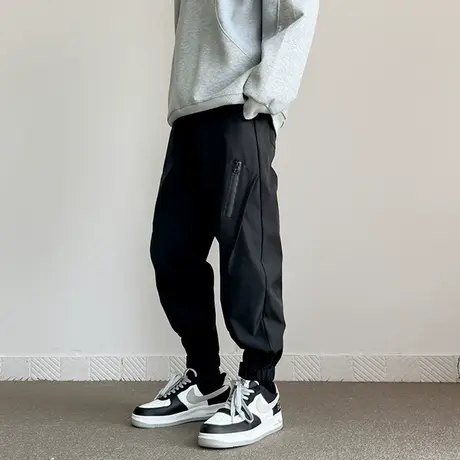 唐狮潮流宽松束脚机能工装休闲裤男秋冬季新款时尚百搭运动裤子GT商品大图