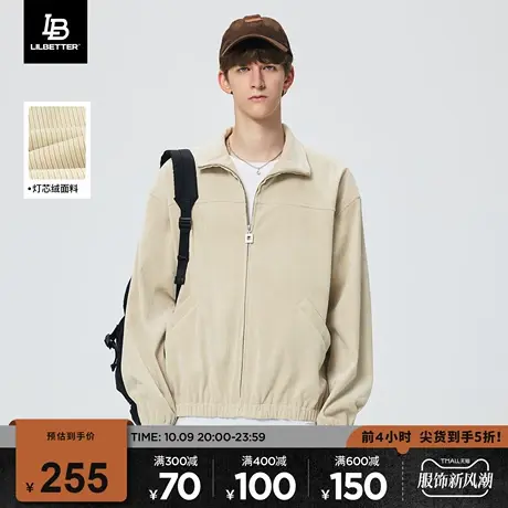 Lilbetter灯芯绒夹克男2023春秋新款上衣美式休闲男装翻领外套潮商品大图