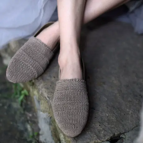 Artmu阿木原创复古羊皮编织单鞋女软底鞋平底鞋舒适四季鞋妈妈鞋图片