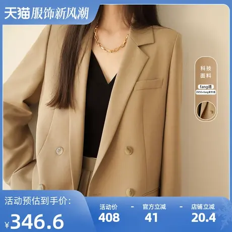 春季新款女士西装外套高级感设计感小个子西服上衣韩版英伦风商品大图