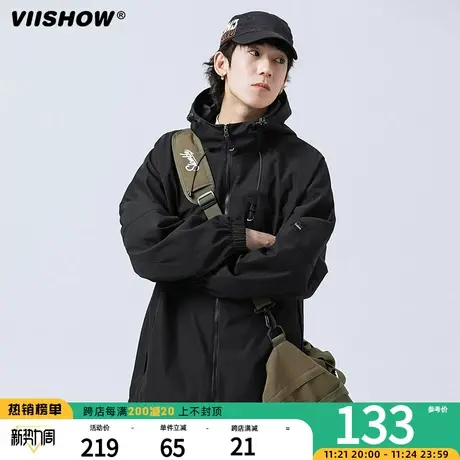 VIISHOW机能冲锋夹克春秋美式季三防宽松潮牌工装运动夹克外套男商品大图