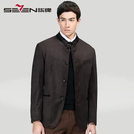 柒牌清仓男装立领西服秋季男士商务时尚休闲单件西服上班婚庆英伦图片