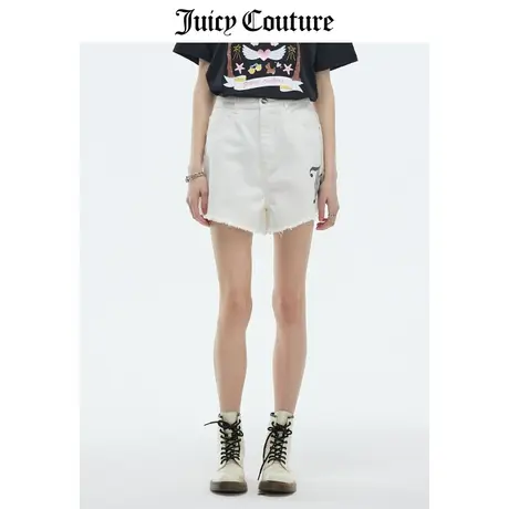 Juicy Couture橘滋短裤女2023夏季新款美式复古宽松牛仔休闲裤潮商品大图