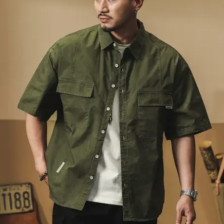 Modi Nick/摩帝尼克男款宽松复古夏季薄款T恤百搭休闲运动男装商品大图