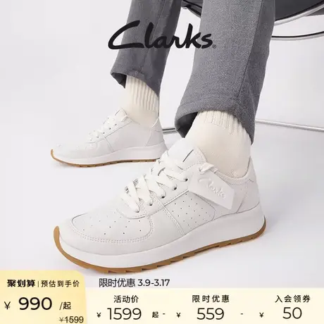 Clarks其乐女鞋纤动系列鞋子女秋季透气运动鞋休闲鞋女小白鞋图片