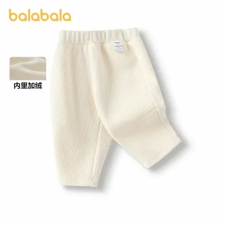 巴拉巴拉宝宝裤子男女童长裤秋冬加绒裤2025新款时髦商品大图