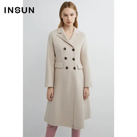 INSUN恩裳冬季廓形减龄宽松毛呢外套商品大图