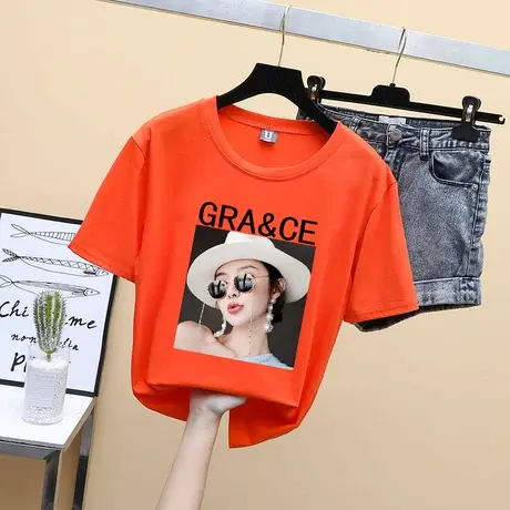 超火cec短袖t恤女宽松网红ins洋气原宿bf慵懒风百搭蹦迪上衣服潮图片