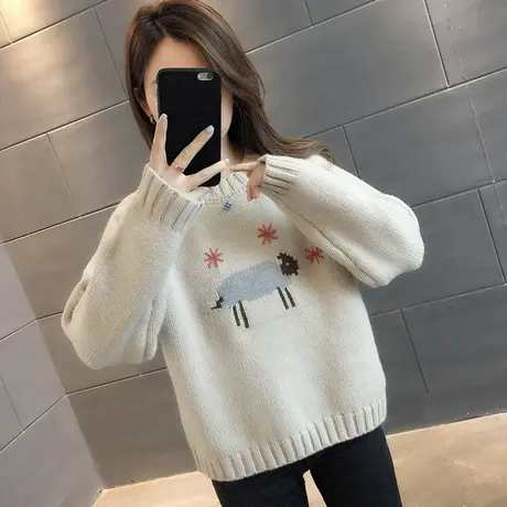 毛衣女装2024年新款春秋季女士春款春装宽松外穿上衣打底衫洋气潮商品大图