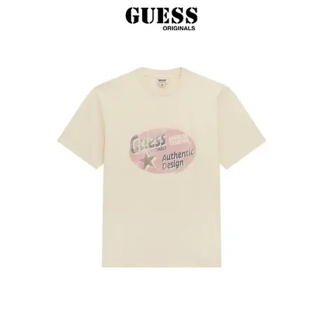 GUESS Originals 24年新款夏男士通勤马卡龙纯色T恤-M4GI05K9XF1图片