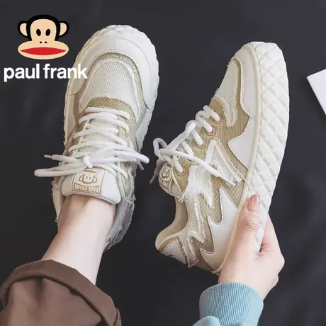 大嘴猴夏季网面透气板鞋女2023新款夏款百搭运动小白鞋球鞋子女款商品大图