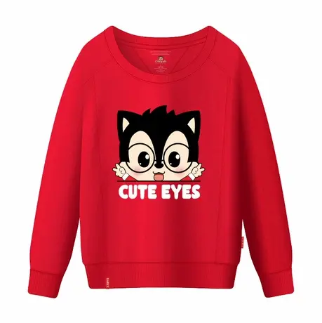 Ohlyah品牌韩版卡通卫衣男女装2023春季新品宽松套头圆领学生上衣图片