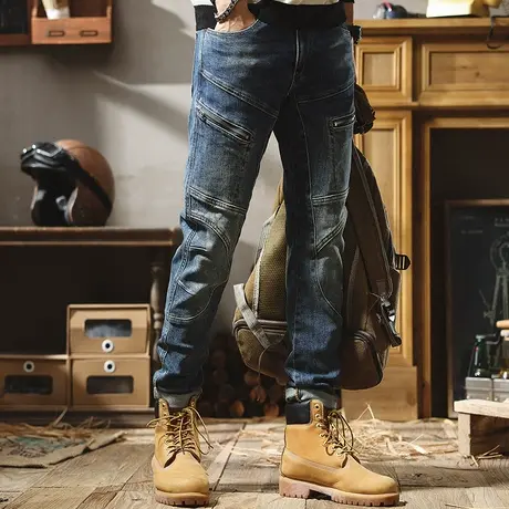 2022年冬季长裤子男士牛仔裤潮流百搭中青年修身小脚休闲裤子男商品大图