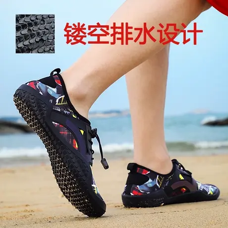 防水雨鞋男时尚外穿钓鱼鞋劳保鞋大码户外溯溪涉水鞋防滑游泳鞋男商品大图