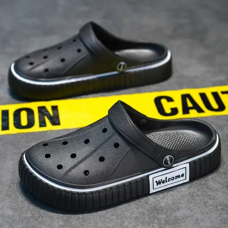 雨鞋男款夏季雨凉鞋厨房防滑鞋劳保胶鞋户外溯溪涉水鞋防水鞋男士商品大图