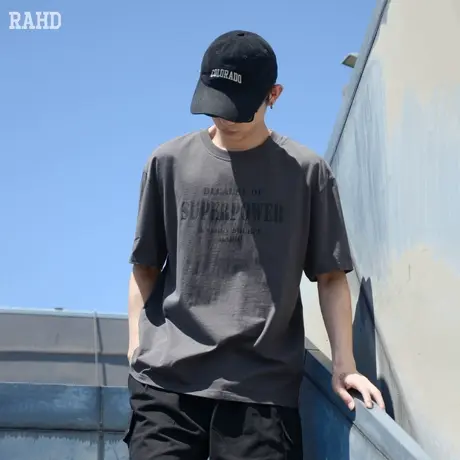 Radiohead短袖t恤男宽松圆领纯棉上衣简约休闲百搭潮2024夏季新款商品大图