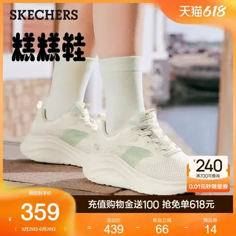 Skechers斯凯奇2025新款夏季女鞋厚底增高绑带舒适软底运动休闲鞋商品大图