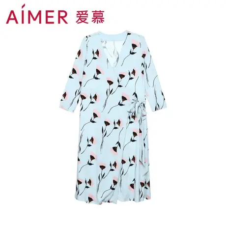爱慕蜜语缇香可外穿外出七分袖睡裙AM445351图片