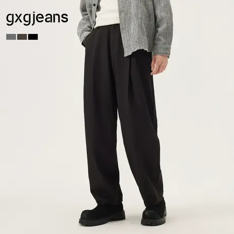 gxg.jeans男装  多色简约通勤休闲长裤西裤裤子男士 25年秋新品商品大图