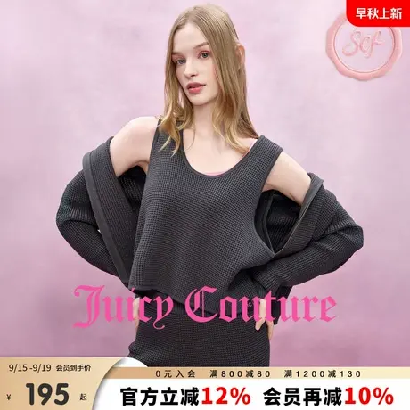 Juicy Couture【slow cleanfit系列】橘滋背心女25年秋季毛织吊带商品大图