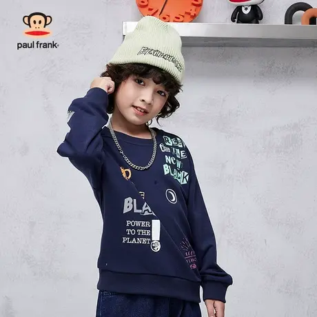 大嘴猴2024秋季新品童装圆领卫衣中大男女童秋装上衣宝宝时尚衣服商品大图