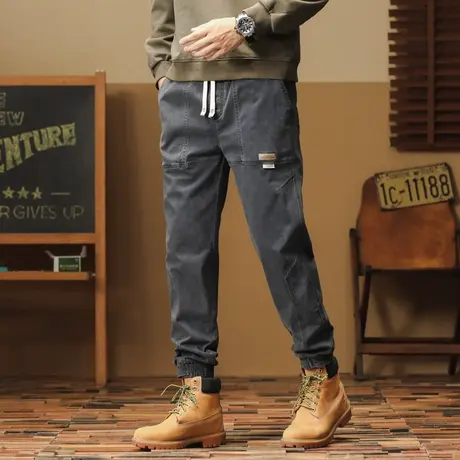 百搭工装裤男款裤子大码休闲裤子男款潮流高级感秋冬季潮流男裤商品大图