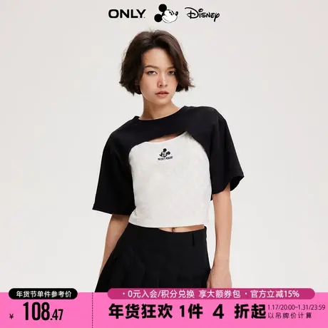 ONLY2023秋季新款迪士尼米老鼠DISNEY联名套装T恤女|123201128商品大图