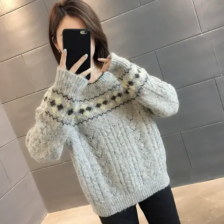 毛衣女装2024年新款春秋季女士春款春装宽松外穿上衣打底衫洋气潮商品大图