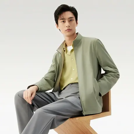 【舒弹夹克】红豆立领外套男24春新品商场同款商务弹力易打理茄克图片