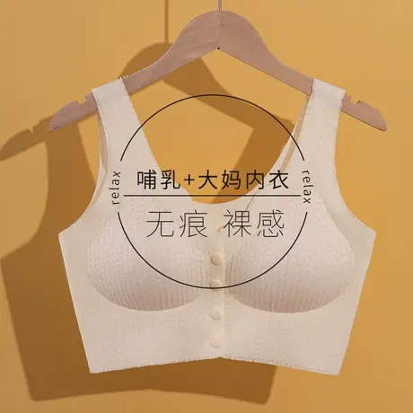 浪莎孕妇内衣孕期专用舒适聚拢无钢圈收副乳防下垂哺乳期两用文胸图片